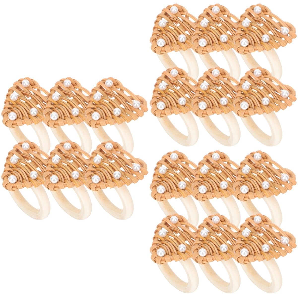 PRETYZOOM 5 Set Portatovagliolo Distributore Guanti Da Lavoro Riscaldati Pro Hallowen Anello Porta Portatovaglioli A Cuore Fibbie Per Portatovaglioli A Cuore Rattan 6 Pezzi * 5