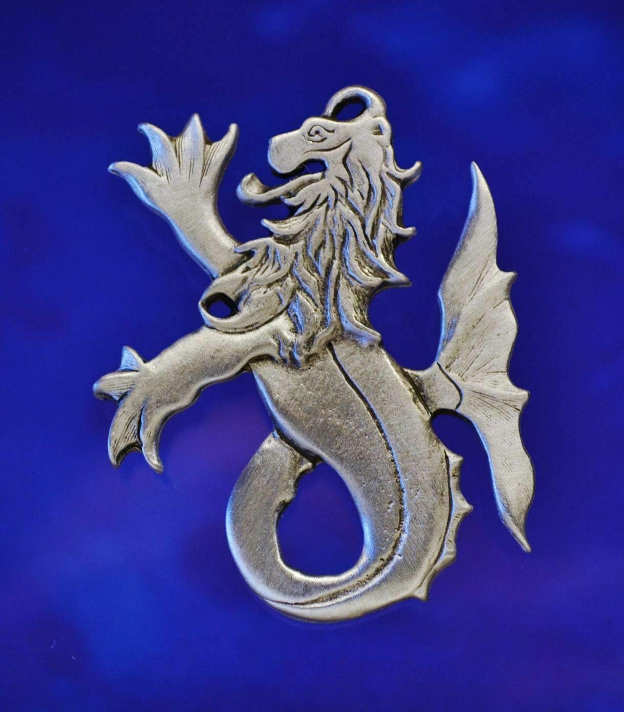 Sea Lion or Merlion Brooch | Heraldic Jewelry | Mythical Beasts | Sea Creatures
