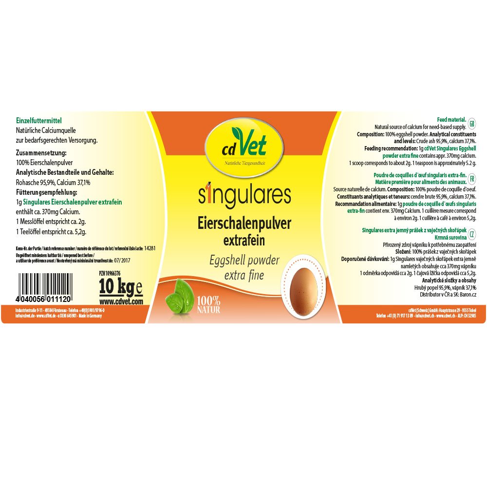 CdVet Polvere Di Guscio D'Uovo Extra Fine 90g - Integratore Di Calcio Naturale Per Animali - Foto 11