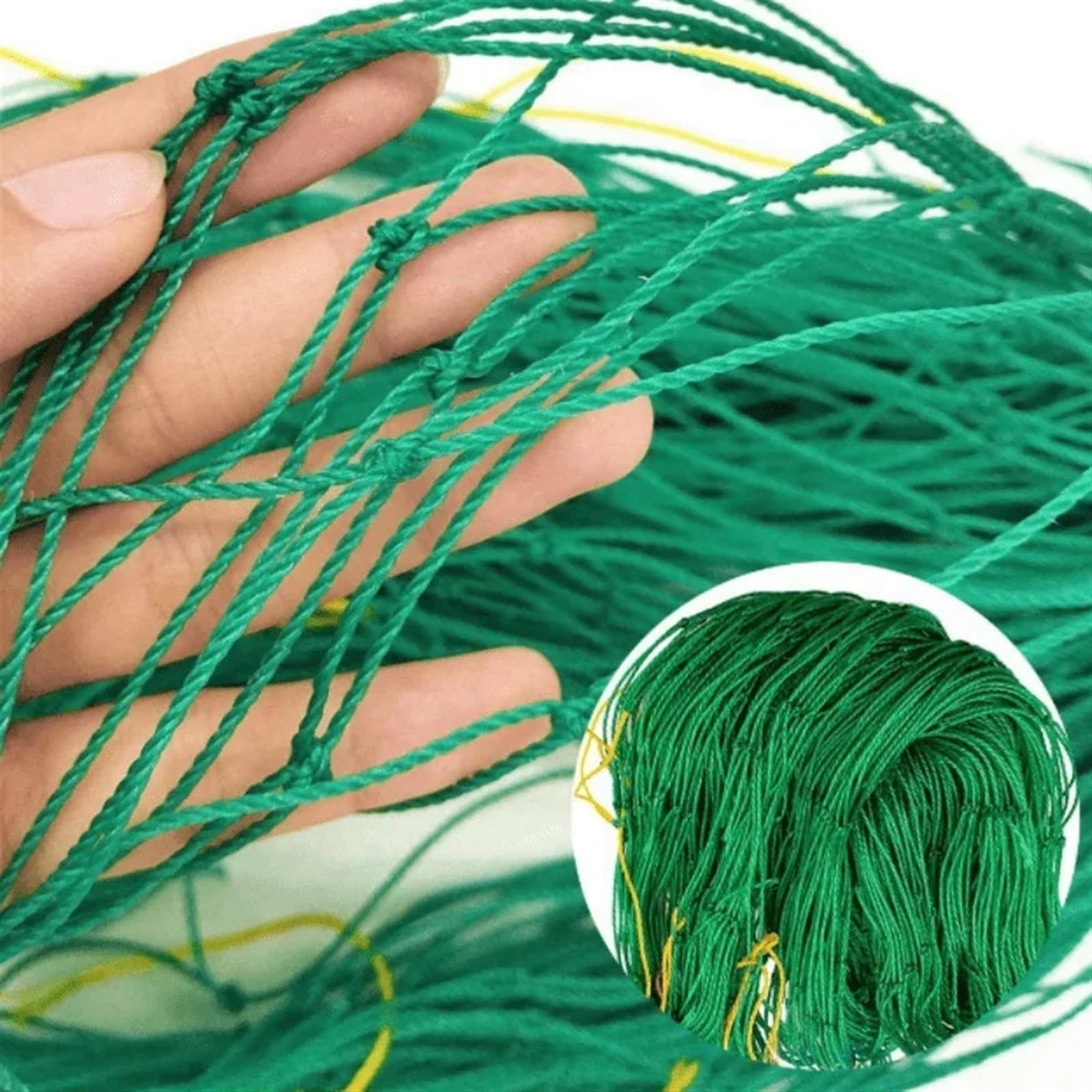 HeavyDu, rete a traliccio da giardino, 1,8 x 2,7 m, in poliestere, supporto per piante, rete quadrata per piante rampicanti e vetables, rete per coltivazione all'aperto