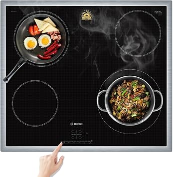 Large Induction Cooktop Protector Mat 21.2x35.4 inch,Translucent Magnetic Electric Stove Burner Covers Anti-Strike&Anti-Scratch as Glass Top Stove Cover