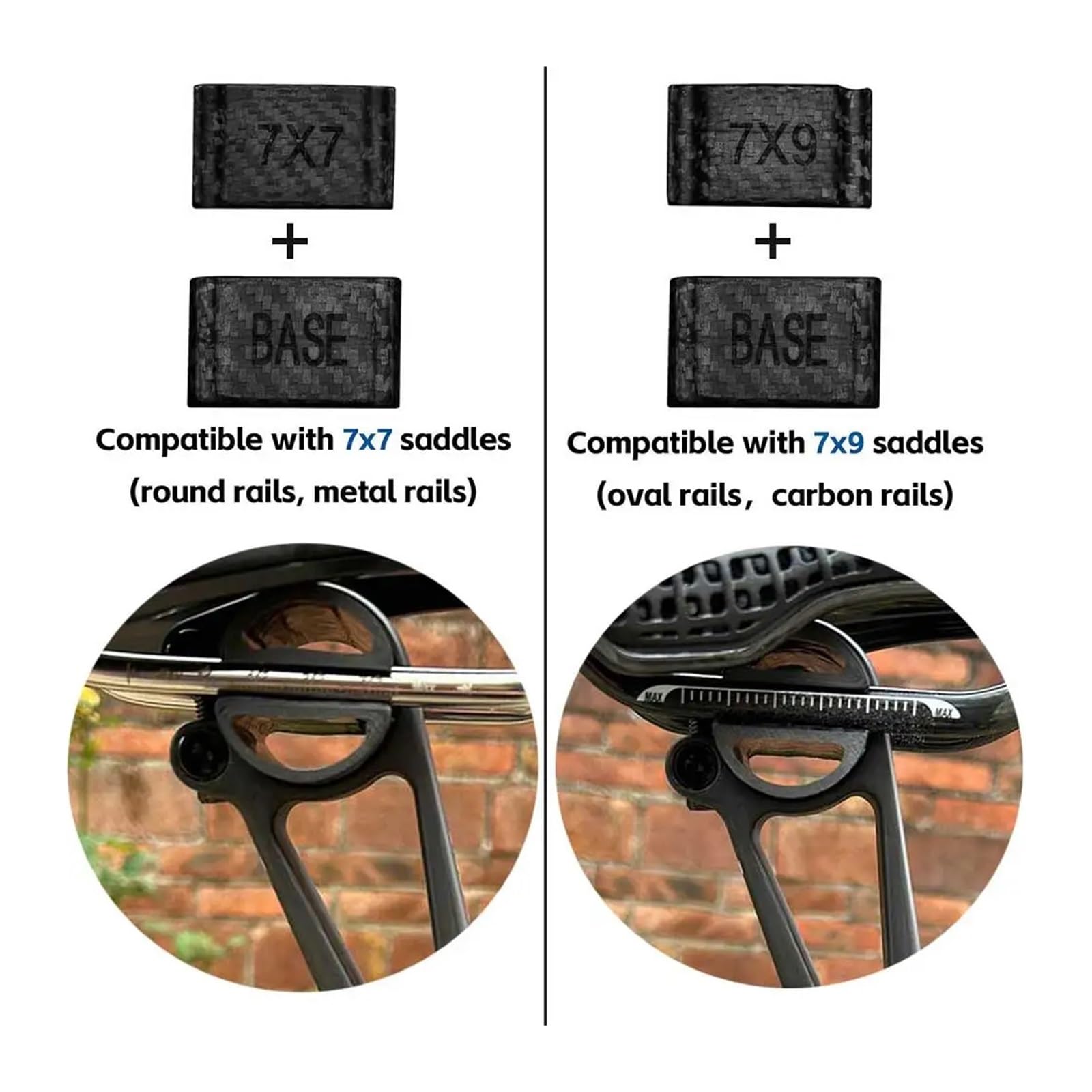 Reggisella leggero in carbonio con arretramento for biciclette da strada | Tubo sella bici arretramento 5/25 mm 25,4/27,2/30,9/31,6 mm, 150 g