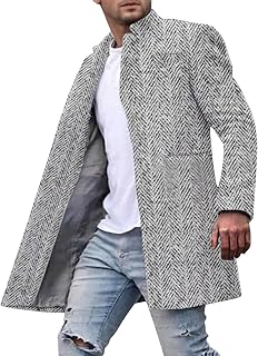 EMAlusher Men's Thin Waterproof Windproof Winter Jacket Regular Fit Jackets Fashion Loose Workwear Zip/Without Zip Up Functional Jacket for Cyclists, Bikes, Camping