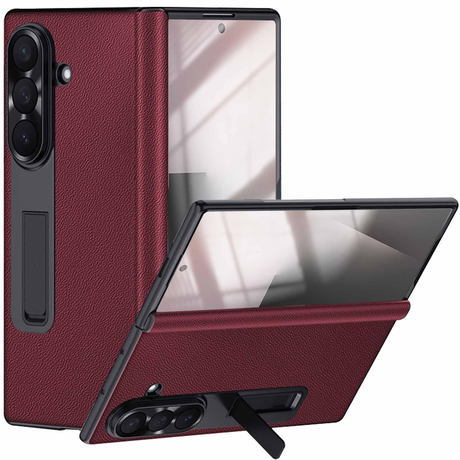 Étui en cuir pour Samsung Galaxy Z Fold 7, idéal pour le bureau - 8