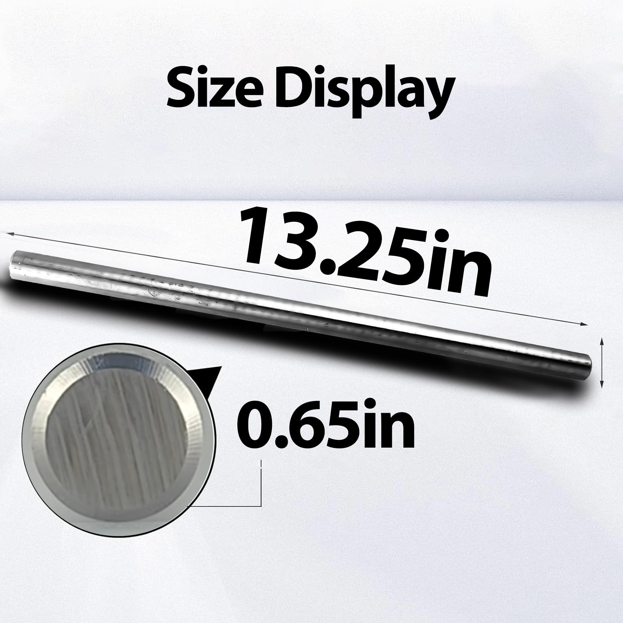 COLOFULWAY 5/8 Inch OD 304 Stainless Steel Boat Trailer Roller Shaft (5/8-13-1/4)