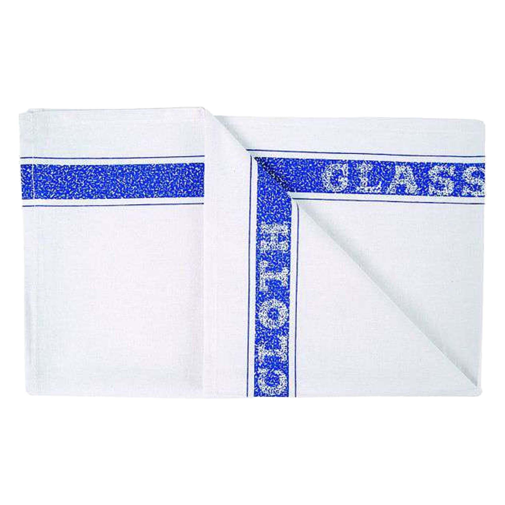 Tibard Glass Cloth (Pack Of 10) (Blue)