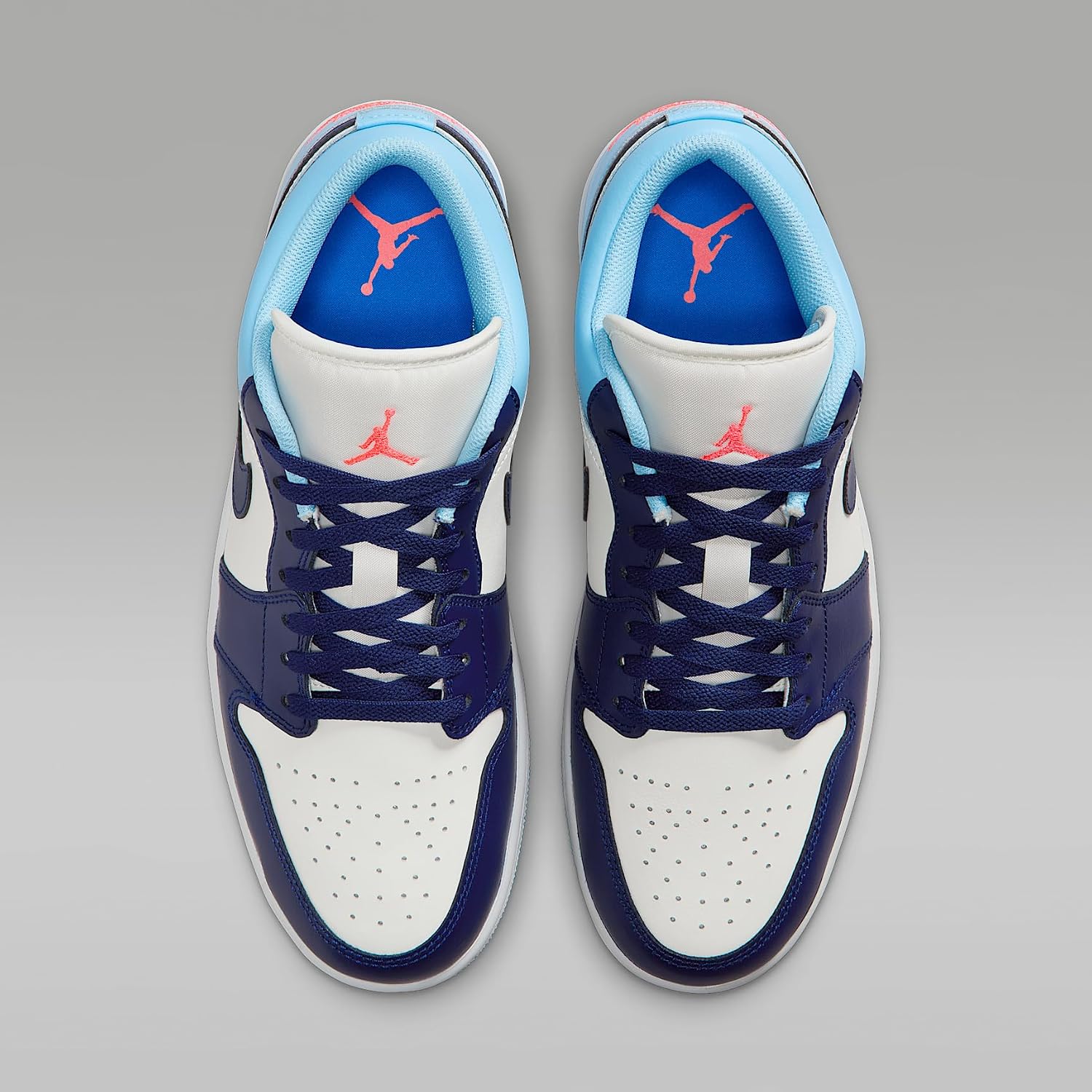 Air Jordan 1 Low Men's Shoes (Sail/Blue Chill/Hot Lava/Blue Void)