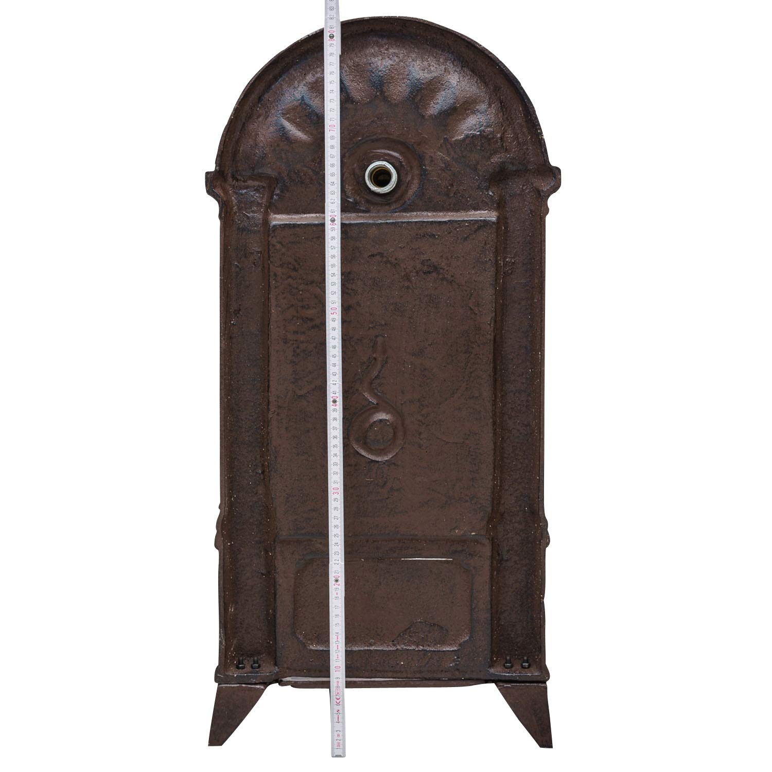 Standbrunnen Waschbecken Brunnen Eisen Wandbrunnen antik Style 83cm braun