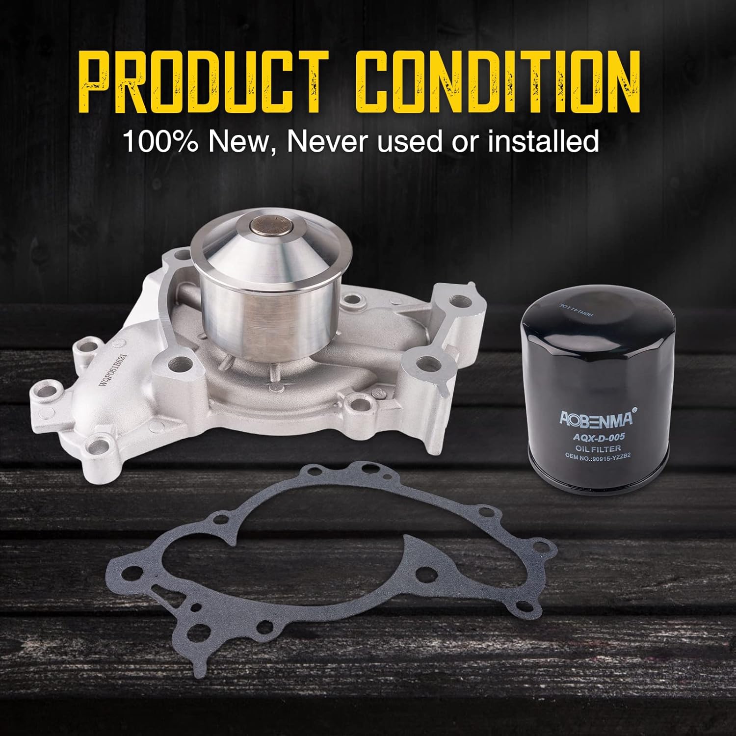 Timing Belt Water Pump Kits Replacement For 2004-2006 ES330/RX330, 2002-2006 Camry V6 3.0L, 2002-2006 Highlander V6 3.0L, 2004-2008 Solara V6 3.3L Replace 13505-20030, 13568-09080