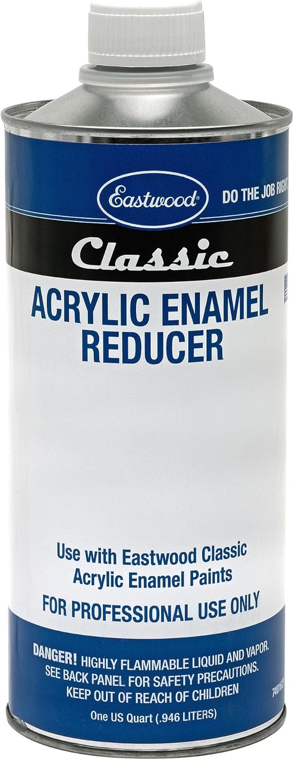 Eastwood Classic Acrylic Enamel Gloss White Automotive Spray Paint Gallon Reducer Hardener Kit