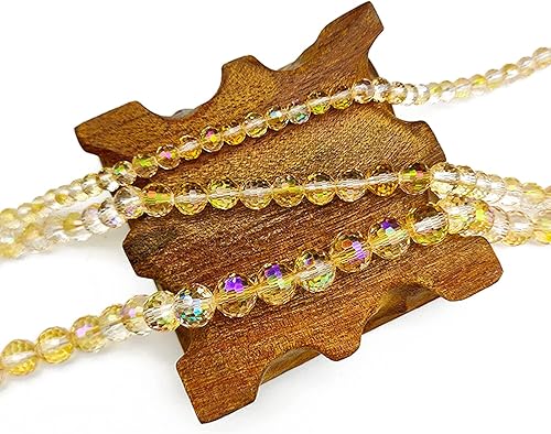 Miniatura 3 de Dowarm Cuentas de cristal redondas de 0.394 pulgadas para hacer joyas, cuentas de cristal facetadas para manualidades, pulseras, campanillas de