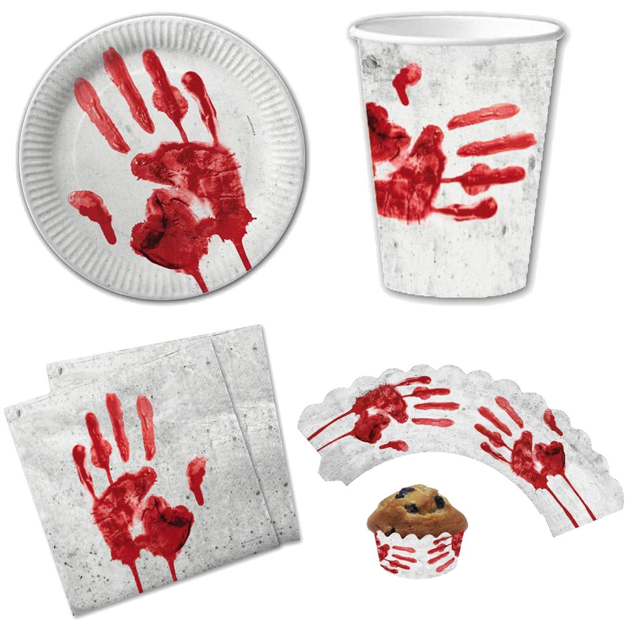 100 Stück Halloween-Konfetti – Blutiges Design, Bunt, Für Party-Deko