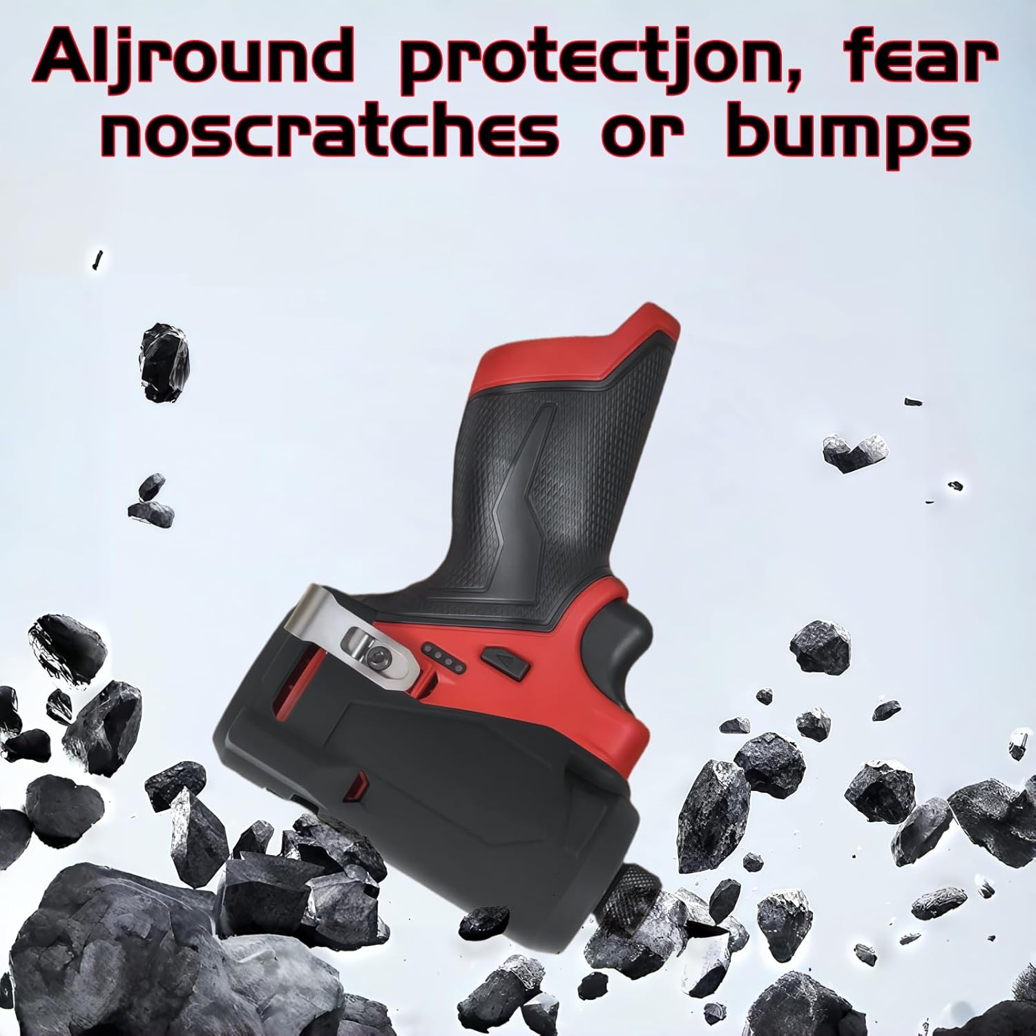 49-16-3453 Impact Driver Protective Boot for M12 FUEL 1/4" Cordless Hex Impact Driver 3453-20 - Replacement Protective Cover Case (1 Pack) (Black)