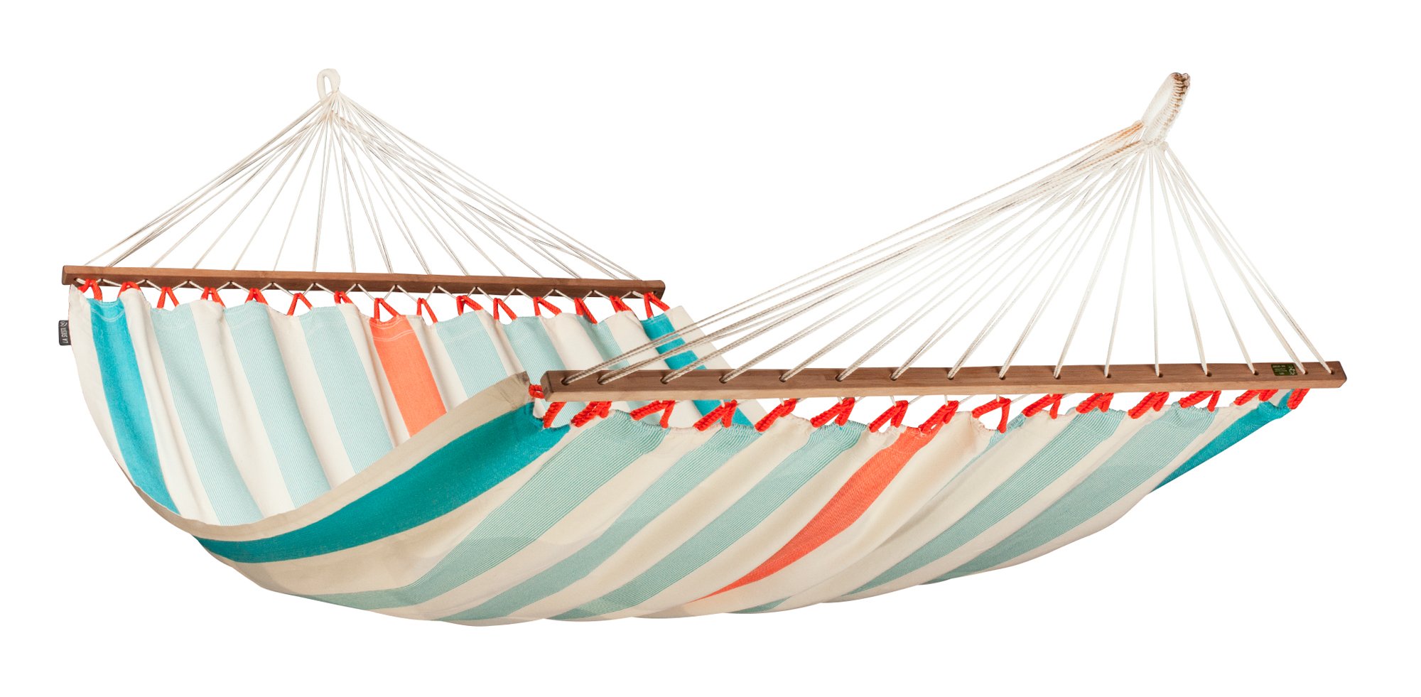 LA SIESTA - Colada Curacao - Doppel-Stabhängematte Outdoor Hellblau