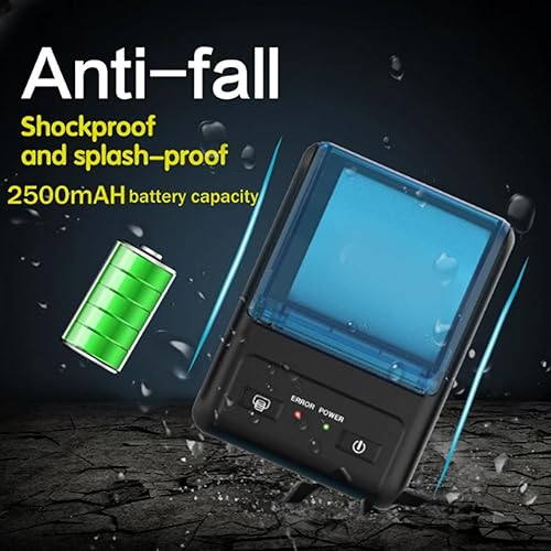 Miniatura 8 de GZGYNADAST Impresora térmica Bluetooth de 2.283 in, solo compatible con AndroidWindows, no se adapta a iOSiPadMAC, mini impresora portátil de