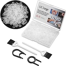 Litorange Silicone 500PCS 40A Clear Universal O-Ring Switch Dampeners Keycap Sealing Gasket Washer (Better than Rubber) For Cherry MX Switch Keyboard and Mechanical Keyboard Keys Dampers