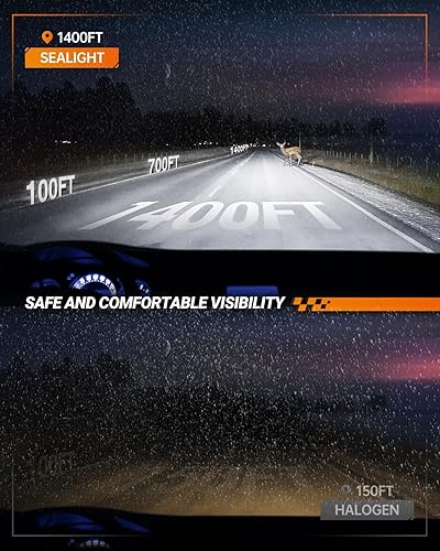 Vista 21 de SEALIGHT Bombillas LED antiniebla 5202 o DRL, 18000 lm, 800% brillo, 5202 5201 PS19W PS24W, bombillas LED antiniebla para automóvil, 6500 K blanco