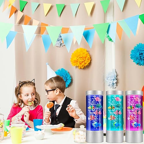 Miniatura 5 de Lámpara de pez de burbujas, luz sensorial LED para acuario, tubo de burbujas colorido de 1 pie para dormitorio, habitación de los niños, sala de