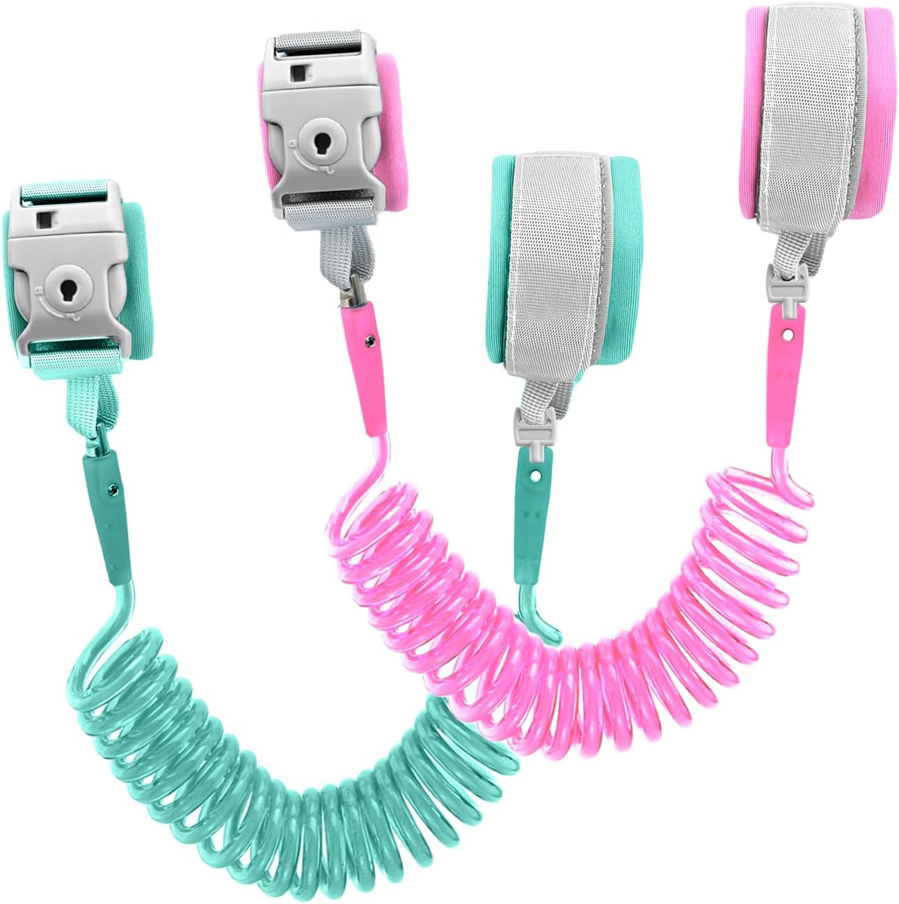 2PCS Anti Lost Wrist Link Safety Wrist Link with Key Lock