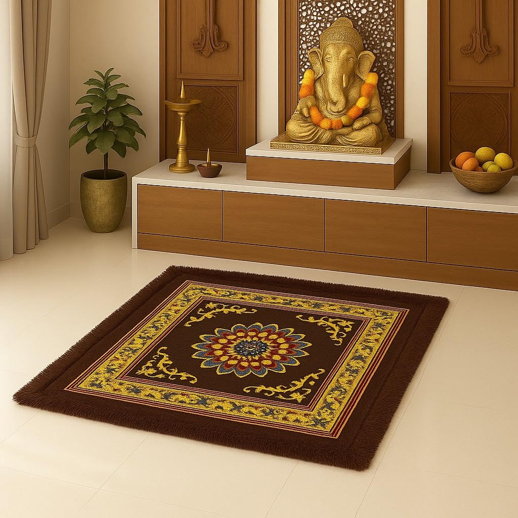 Velvet Prayer Mats - Soft & Elegant for Pooja -8