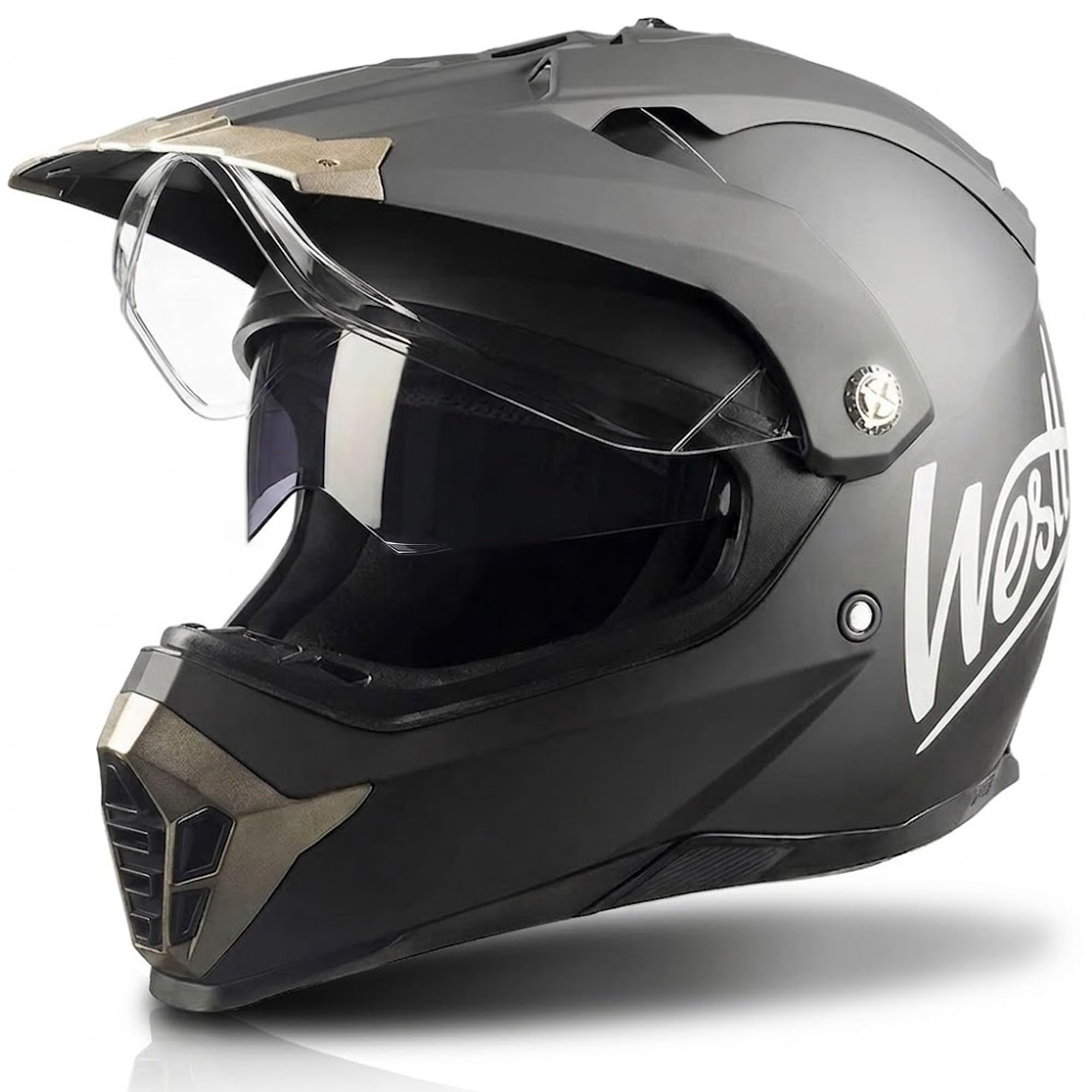 Photo 1 of Westt Dirt Bike Helmets for Adults DOT Approved Full Face - Dual Visor Motocross ATV UTV Off-Road Helmet - Lightweight 1600g for Men & Women