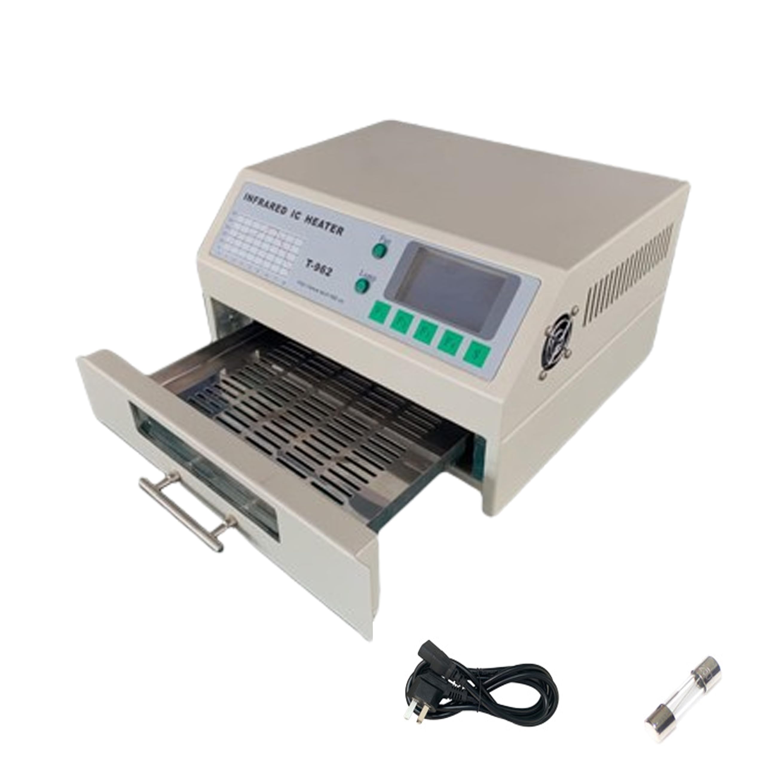 T962/T962A/T962C Intelligent Reflow Soldering Machine, Automatic IC Heater, Micro-Computer Control Reflow Soldering Machine, for PCB Chip Aluminum Substrate Lamp Bead,T-962