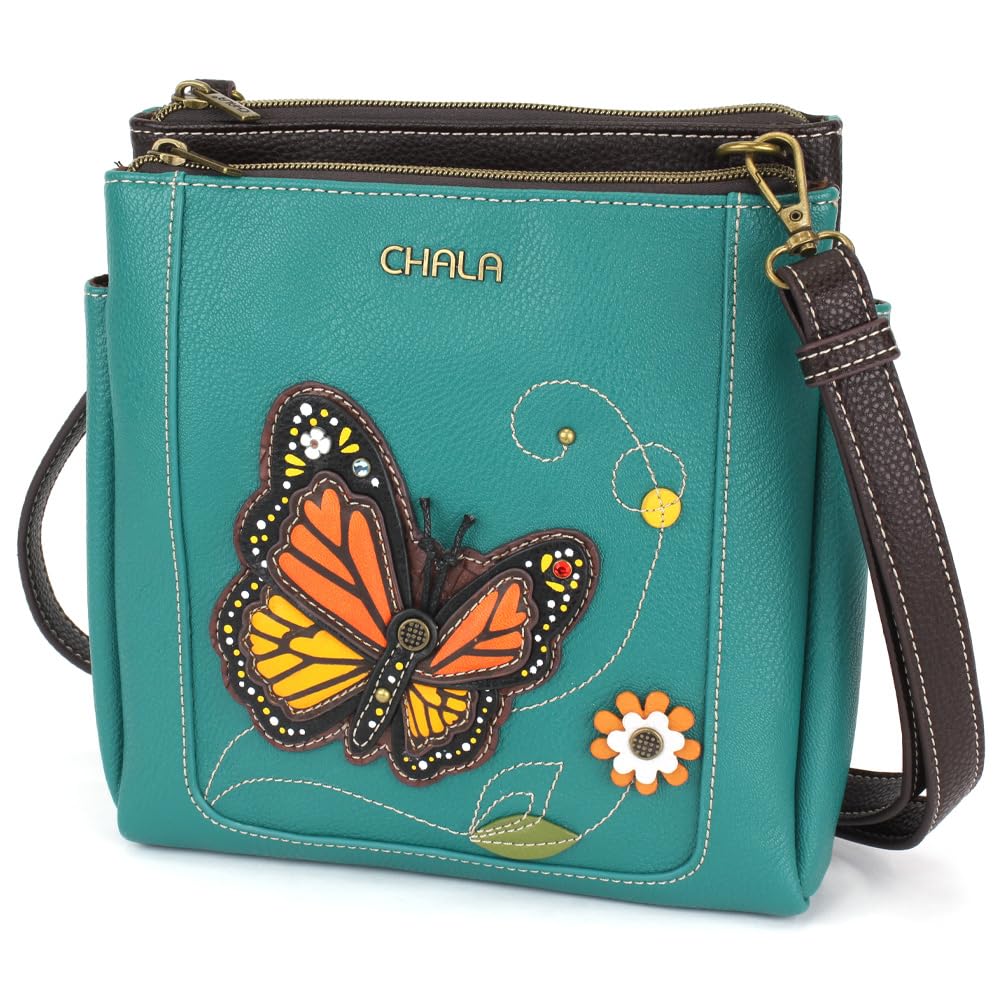 CHALA Merry Messenger RFID Protected Women Faux Leather Shoulder Purse with Adjustable Crossbody Strap