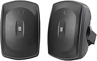 Yamaha NS-AW190BL All-Weather 2-Way Indoor/Outdoor Speakers Pair - 120W Black