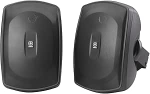 Amazon.com: YAMAHA NS-AW190BL 2-Way Indoor/Outdoor Speakers (Pair ...