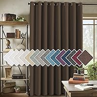 Vista 42 de H.VERSAILTEX Cortina de lino para oscurecer la habitación para dormitorio/sala de estar, cortinas opacas extra anchas de 100 x 84 pulgadas