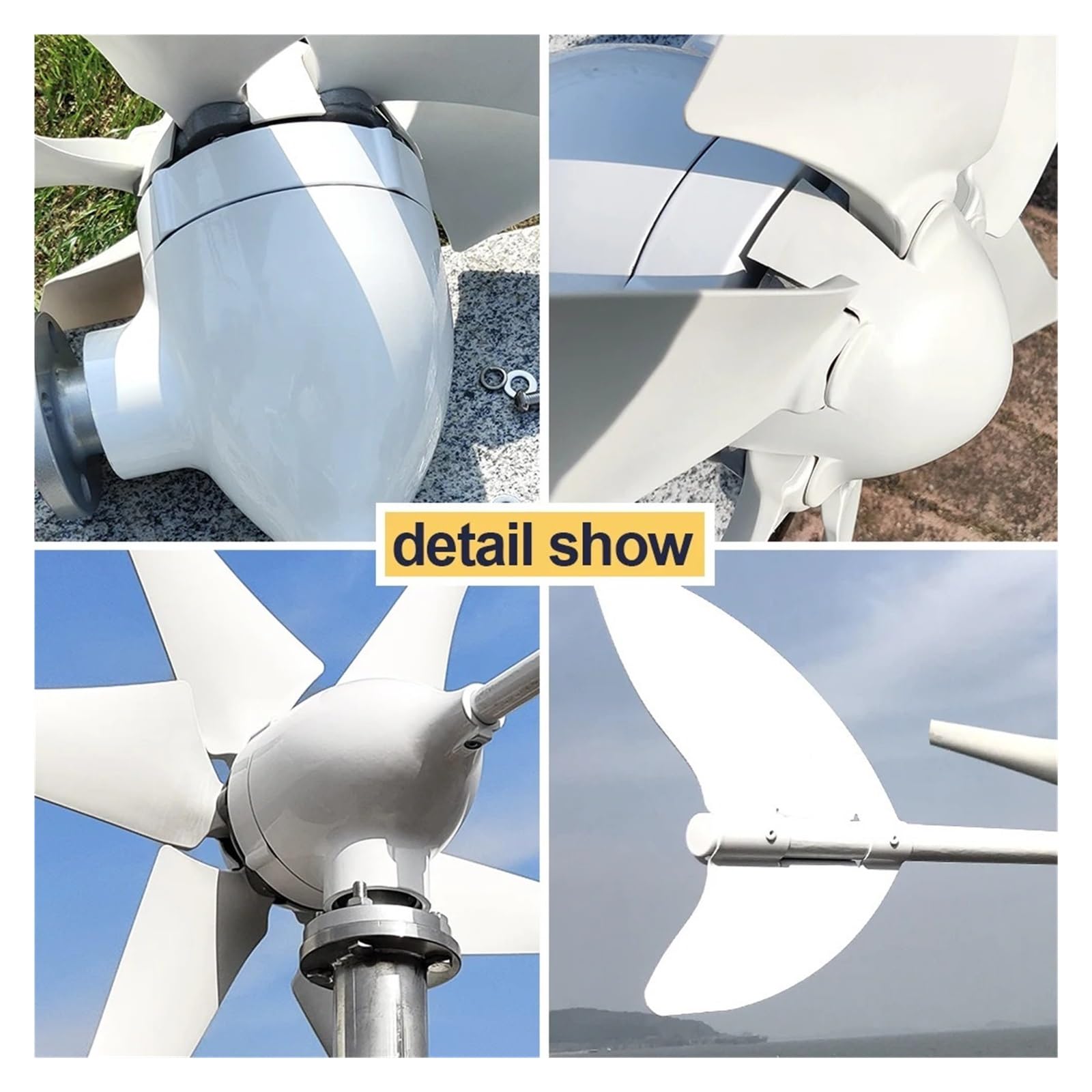Générateur de Vent, Éolienne 3000W avec contrôleur de char gratuit, ferme familiale for yachts(24V)