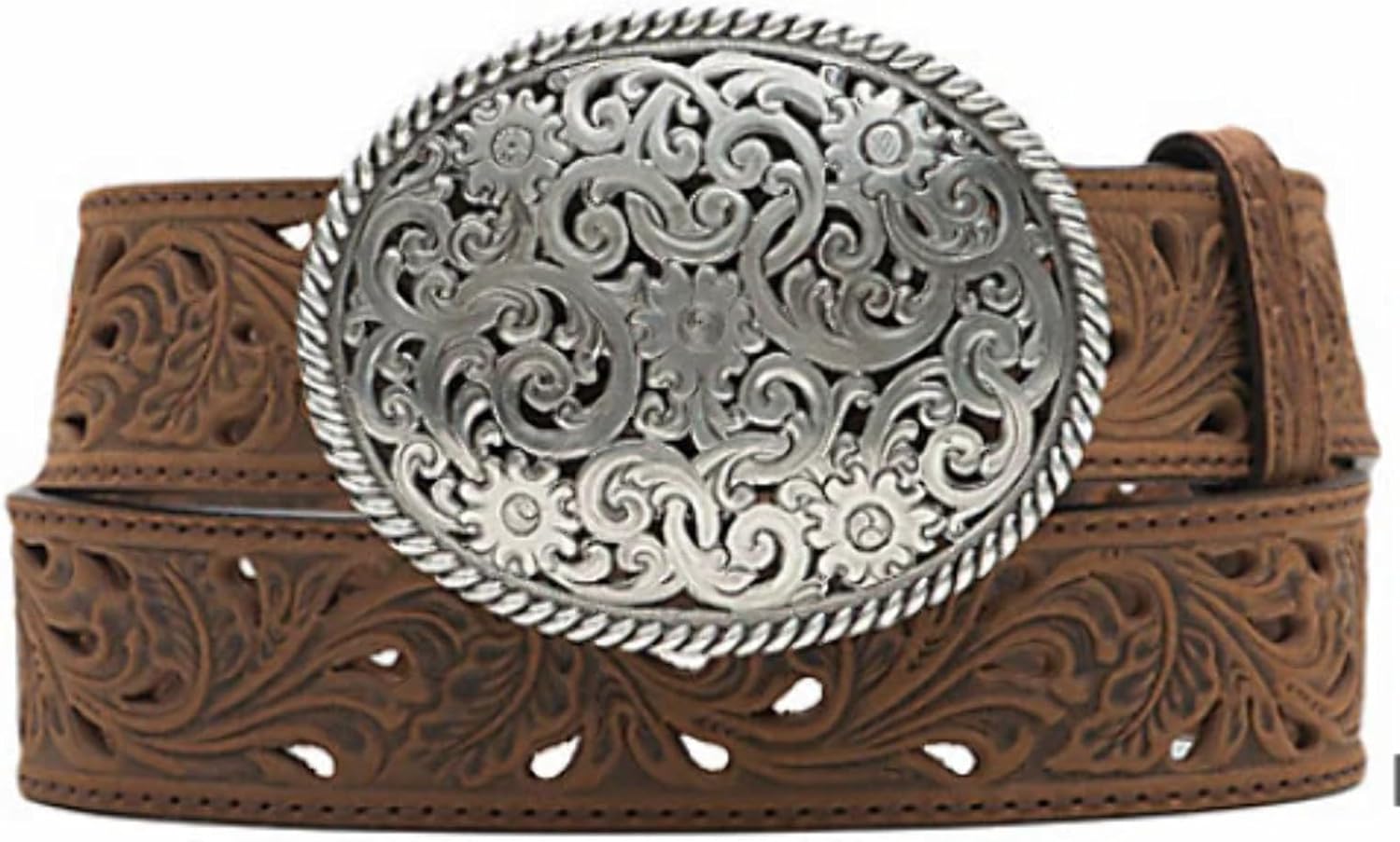 Tony Lama Women's Filigree Trophy, Bark, 40