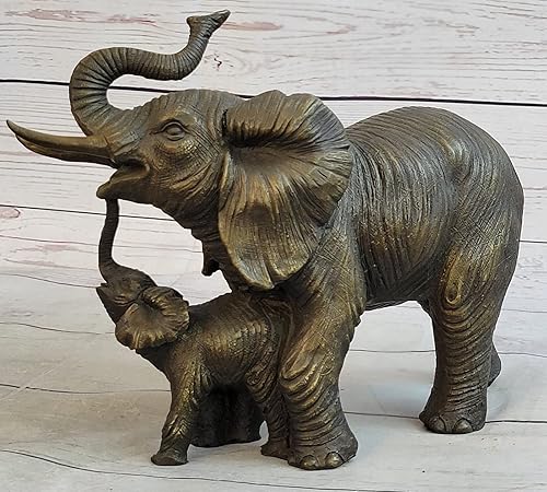 Miniatura 2 de Huge Sale Bugatti Animal Kingdom Mother Elephant with Family Bronze Sculpture Handmade Decor Gift Sale by Think Bronze