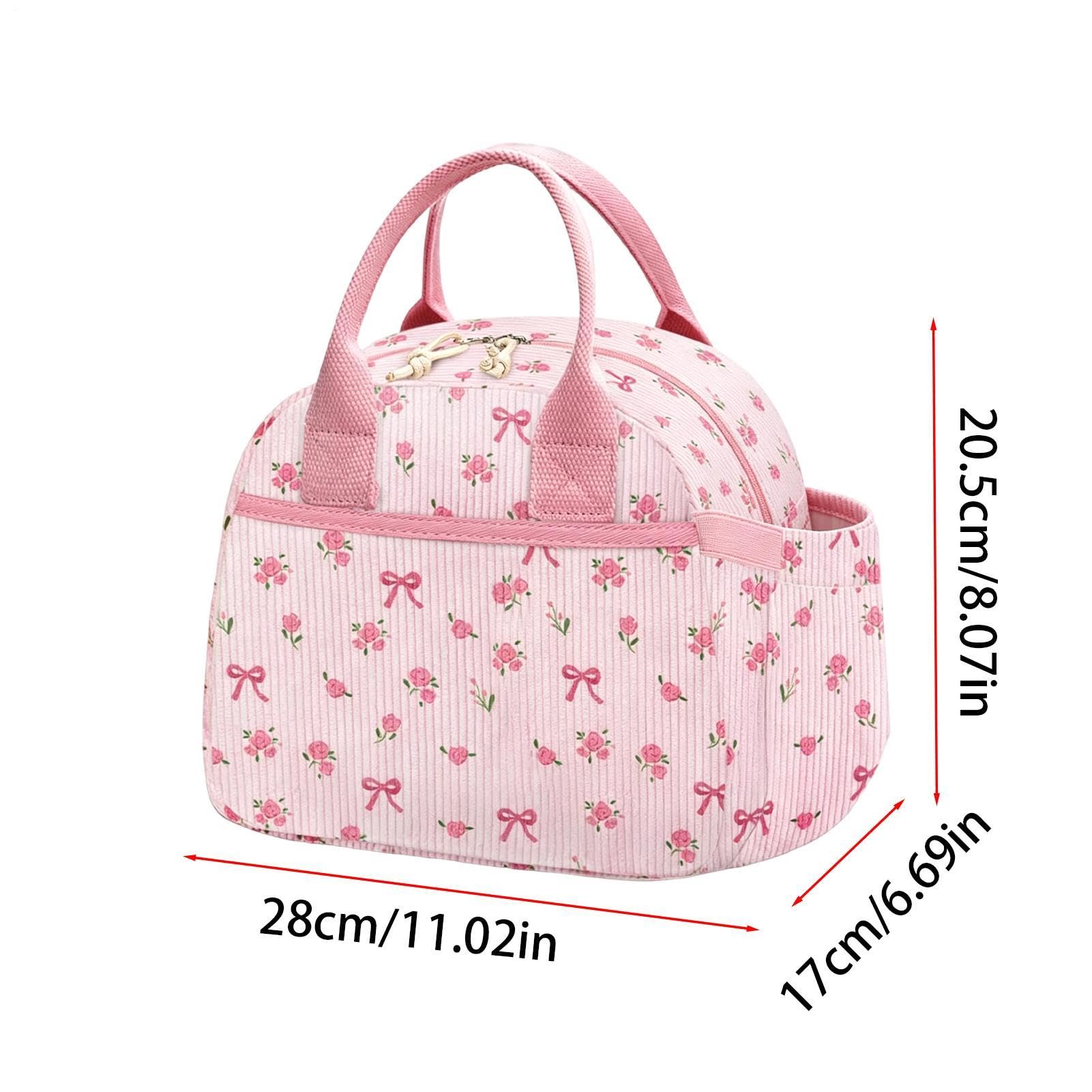 Sac repas rose isolé en aluminium anti-fuite
