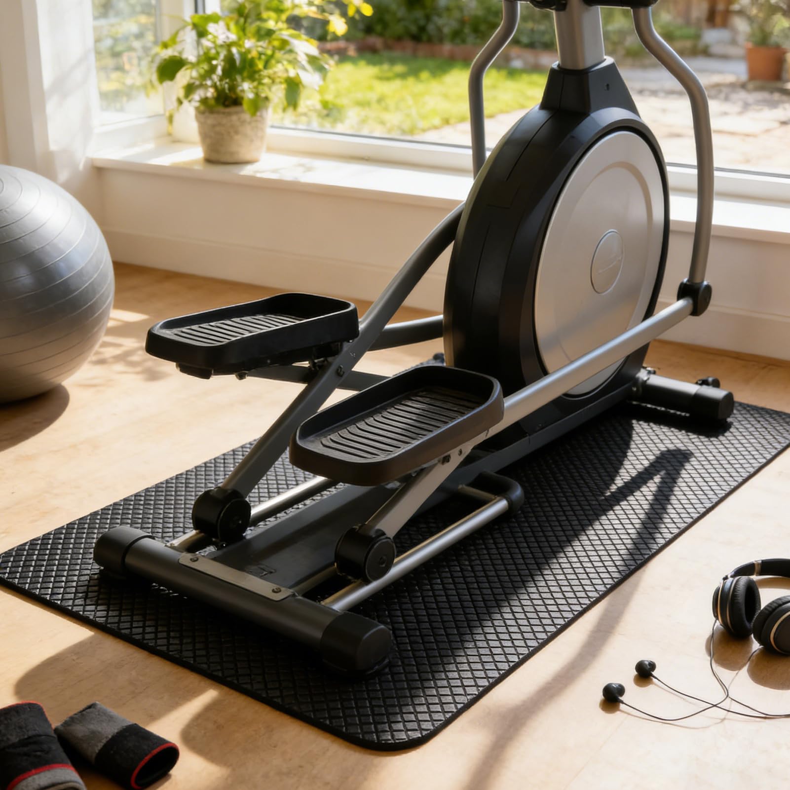 Antypoślizgowa mata do jogi, mata antywibracyjna, mata treningowa z wytrzymałą poduszką, wygodne akcesoria treningowe do pilatesu, stretchingu, treningu równowagi, tumblingu, studia fitness, ćwiczeń