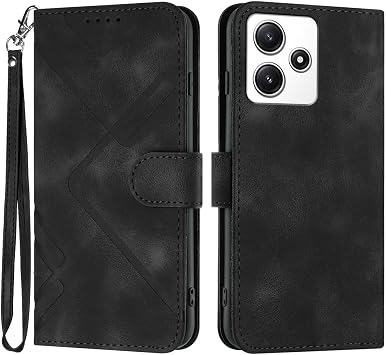 Compatible Xiaomi Redmi 12 5g Case Flip Case xiaomi Smartphone Redmi12 XIG03 Case Redmi 12 5g Smartphone Case Flip Case Redmi 12 Mobile Case Xiaomi Redmi 12 5G Cover Poco M6 Pro 5G Case Full