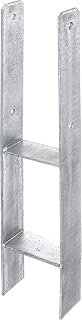 Alberts 203924 H-Pfostenträger | feuerverzinkt | lichte Breite 111 mm | Gesamthöhe 600 mm | Materialstärke 5 mm