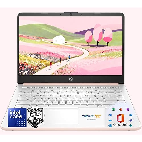HP Ultrabook Laptop with Copilot AI & Office 365 • Intel 4-Core CPU • 1.1TB Storage (1TB OneDrive and 128GB SSD) • 8GB RAM • Windows 11 w/o Earbuds