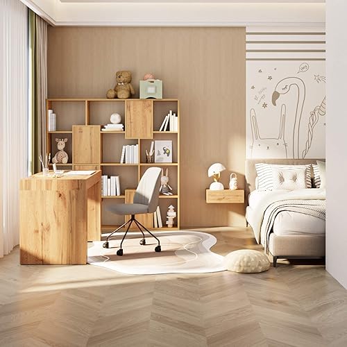 Miniatura 156 de Mobili Fiver, Estantería Iacopo XS (63.31 x 31.5 pulgadas), roble rústico, fabricada en Italia Roble rústico,Ashwood Negro,Ashwood Blanco,Efecto