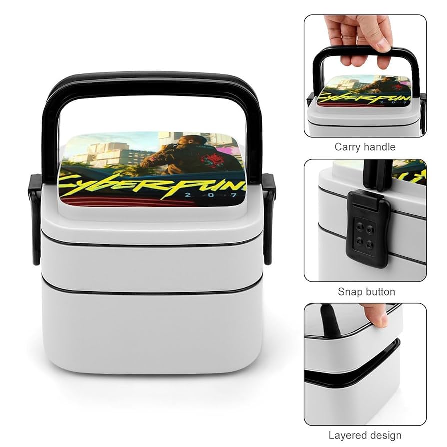 Amazon｜弁当箱 2段 サイバーパンク 2077 お弁当ボックス ランチ
