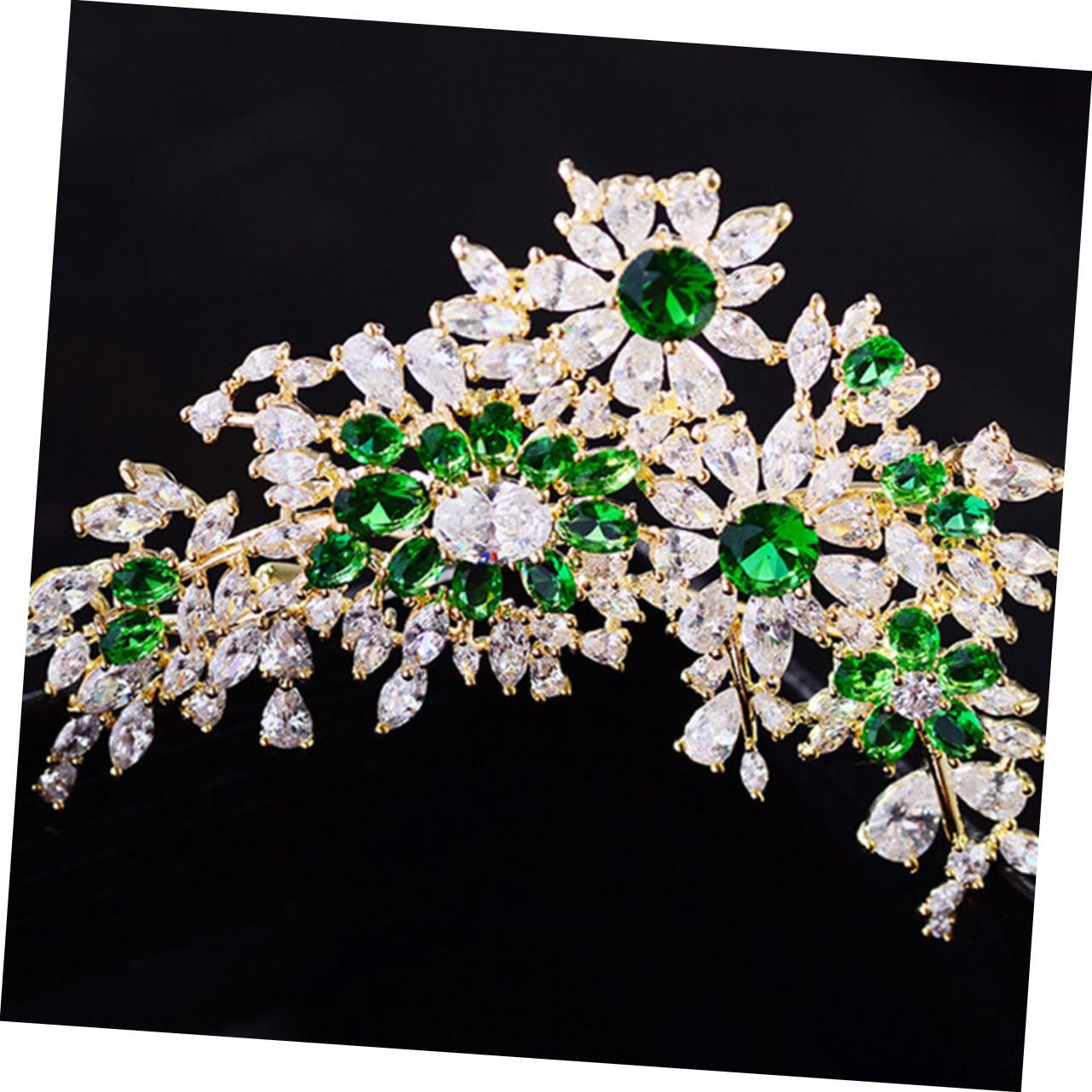 GALPADA 3pezzi Spilla Decorativa Zirconio Verde Elegante Accessorio Per Cappotti e Cardigan Perfetta Per Ogni Occasione Leggera e Luminoso
