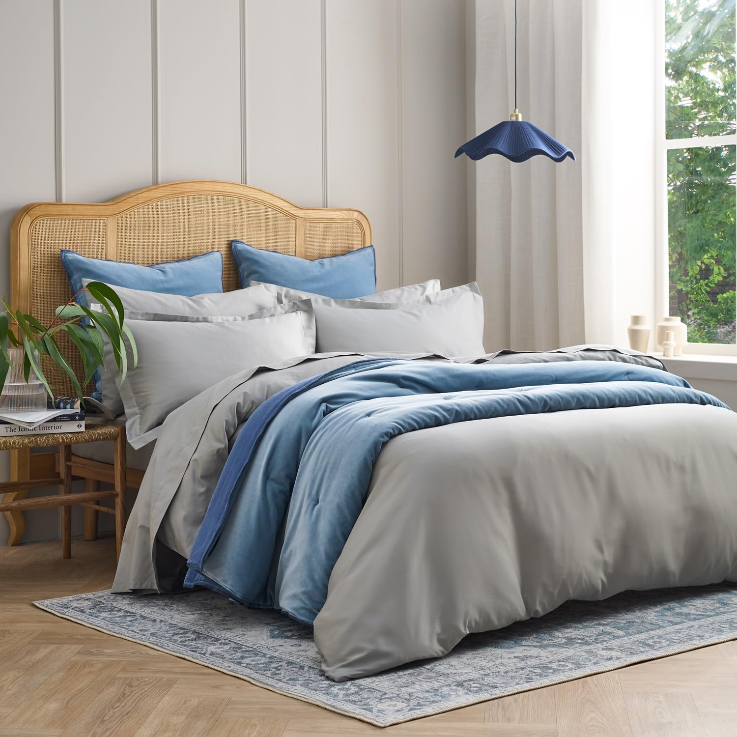 Christy 400TC Single Duvet Cover Set | Silver Grey | 100% Cotton | Silky Smooth and Soft Bed Linen | Luxury 400 Thread Count Single Quilt Cover Set
