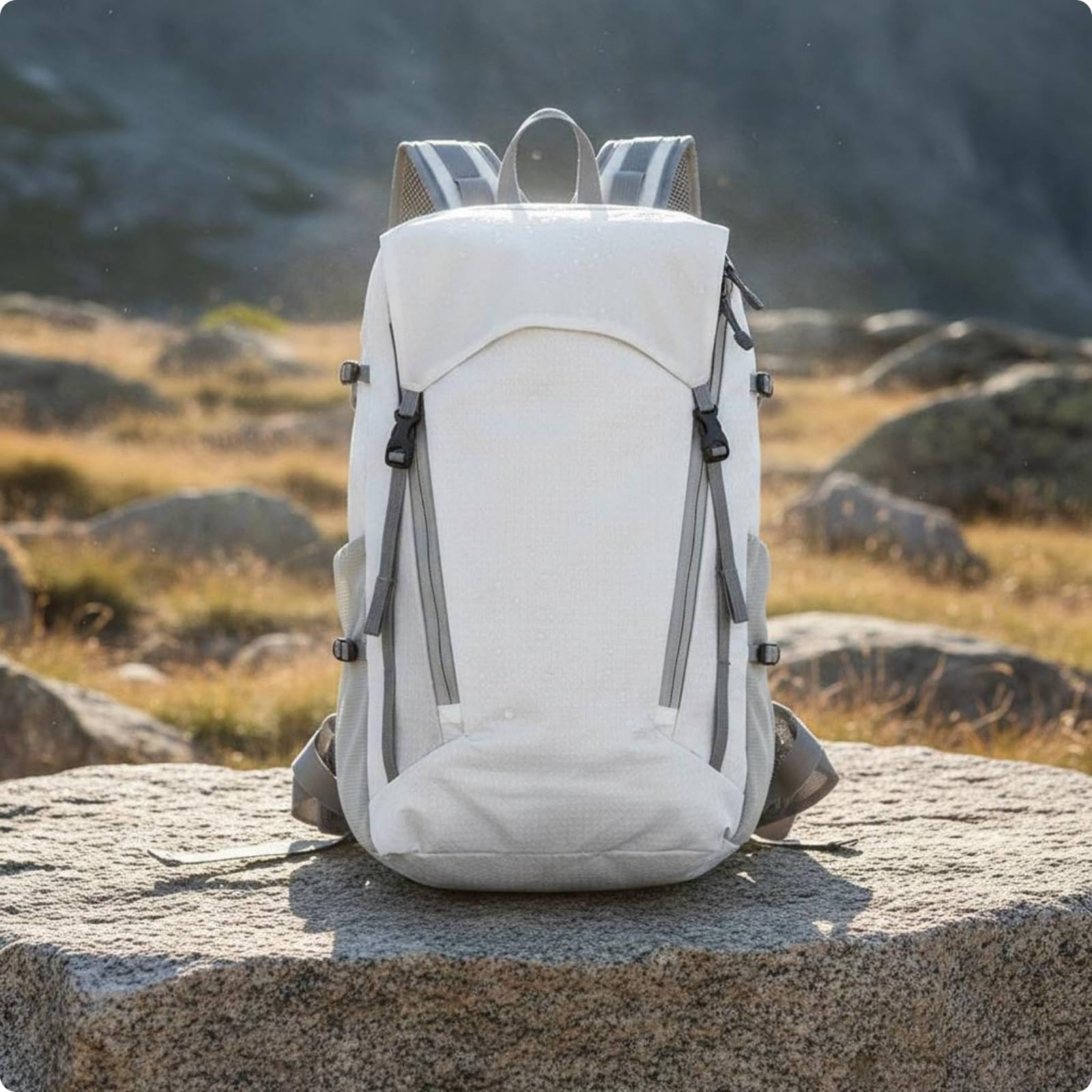Outdoor Wanderrucksack Rucksack Tagesrucksack Trekkingrucksack mit Seitlichen Und Unteren Riemen zur Laststabilisierung Robuster Tragegriff für Bergpfade Trekking Büro, Schwarz, Schwarz, L