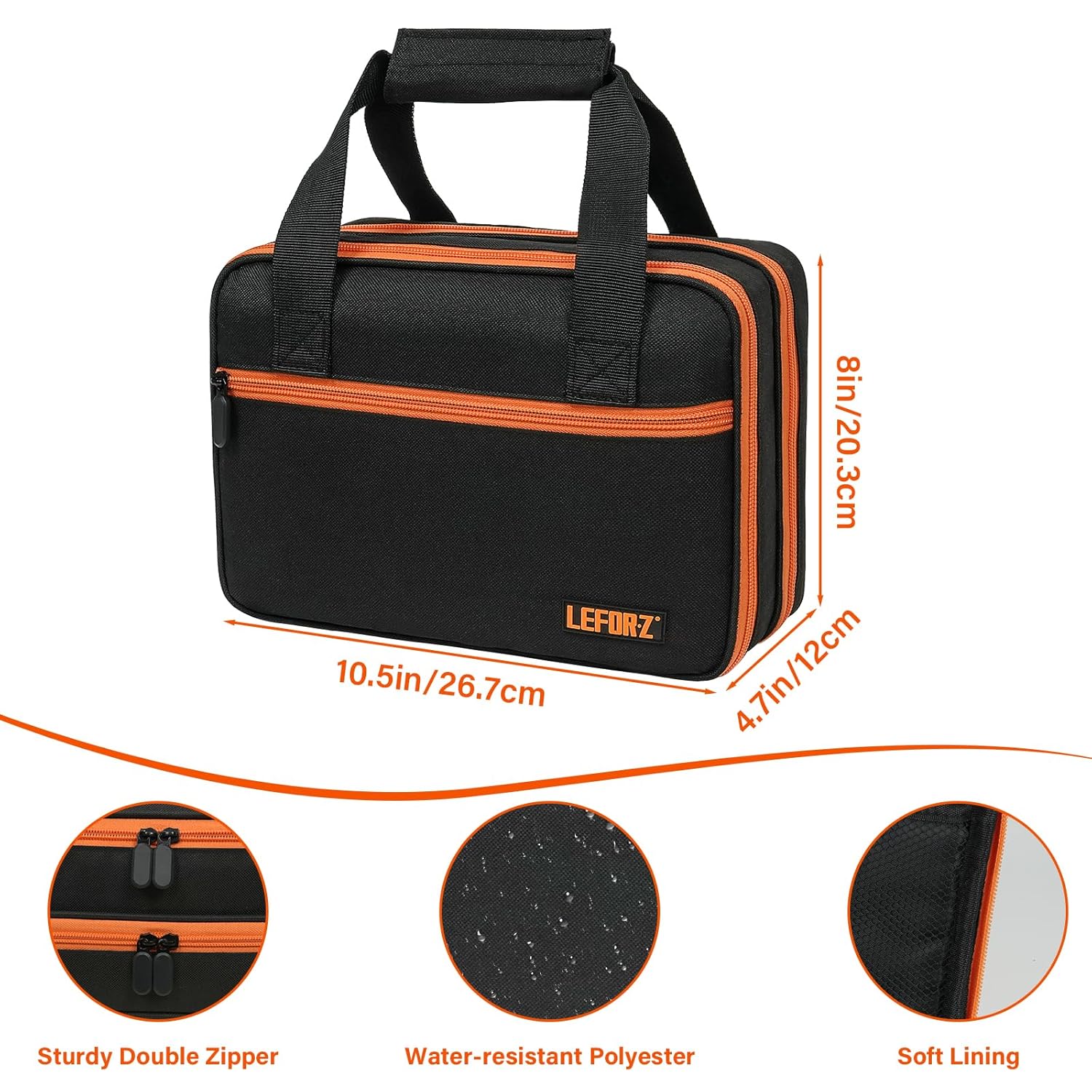 Carrying Case Compatible with Klein Tools ET310 AC/80101/80016 Circuit Breaker Finder,GFCI Outlet Tester,69149P Electrical Test Kit,Circuit Tester Storage Organizer for Digital Multimeter,Clamp Meter - Image 3