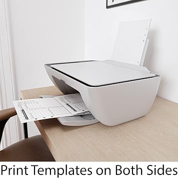 A5 Blank Paper, 120 GSM, 6-Hole Punched, 200 Sheets (400 Pages), Printer Paper 148 x 210 mm (5.83 in x 8.27 in)