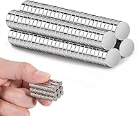 Vista 9 de rhinocats 60 imanes pequeños, mini imán redondo multiusos para cortauñas, refrigerador, miniaturas, pasatiempos, manualidades y ciencia