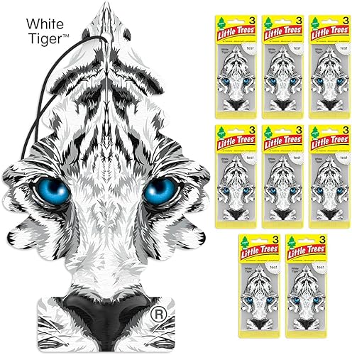 Miniatura 241 de Little Trees - Ambientador de árbol colgante que proporciona un aroma de larga duración para auto u hogar. Aroma Leather, 4 paquetes de 6