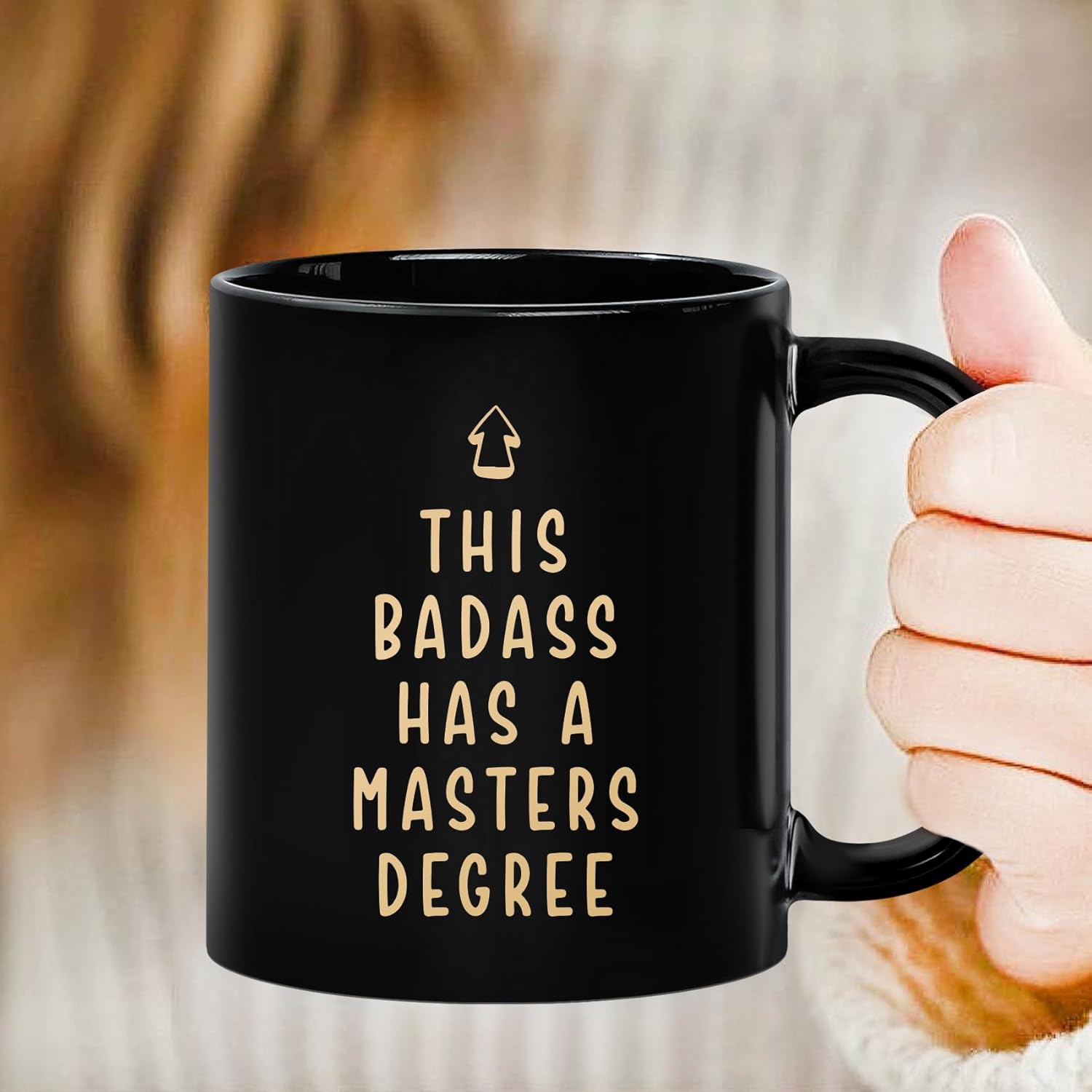 Graduation Gifts for Her/Him - Unique 11 oz This Badass Has a Masters Degree Coffee Mug - College Grad Gift for Home or Office, elegant coffee Cup for graduates -33 - Image 3