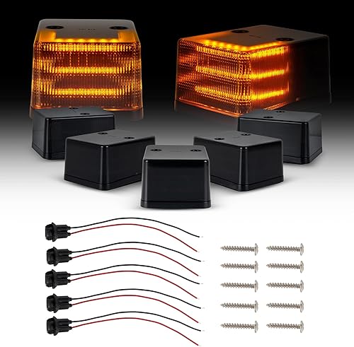 Luces LED para techo de cabina compatibles con Dodge RAM 1500 1999-2001 y RAM 25003500 1999-2002 Pickup, 5 piezas ámbar de liquidación superior,