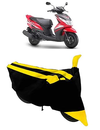 GANPRA Presents Semi Waterproof & Dustproof Scooter Bike Cover Compatible with Yamaha Ray Z (Yellow)